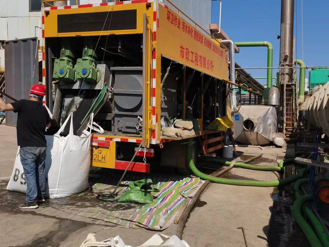 澄迈淤泥压干处理